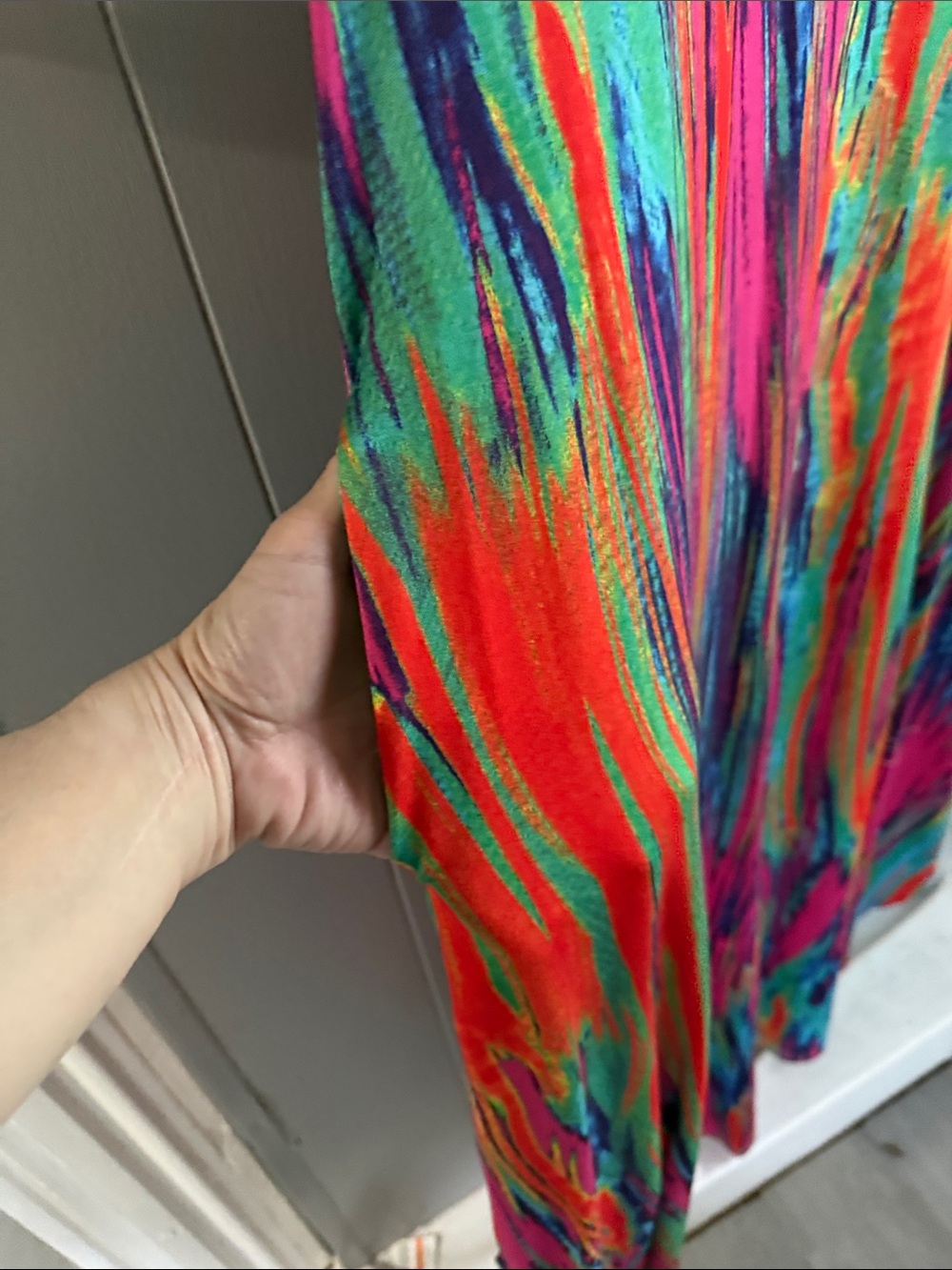 Vibrant Multicolor Sleeveless Maxi Dress - Picture 3 of 3